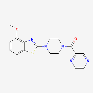 (4-(4-Methoxybenzo[d]thiazol-2-yl)piperazin-1-yl)(pyrazin-2-yl)methanone