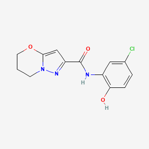 N-(5-chloro-2-hydroxyphenyl)-6,7-dihydro-5H-pyrazolo[5,1-b][1,3]oxazine-2-carboxamide