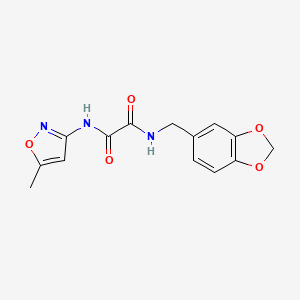 N'-[(2H-1,3-benzodioxol-5-yl)methyl]-N-(5-methyl-1,2-oxazol-3-yl)ethanediamide