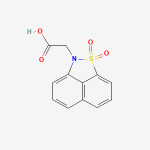 molecular formula C12H9NO4S B2456279 (1,1-dioxido-2H-naphtho[1,8-cd]isothiazol-2-yl)acetic acid CAS No. 857041-85-1