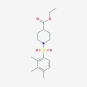 molecular formula C17H25NO4S B245628 Ethyl 1-[(2,3,4-trimethylphenyl)sulfonyl]-4-piperidinecarboxylate 