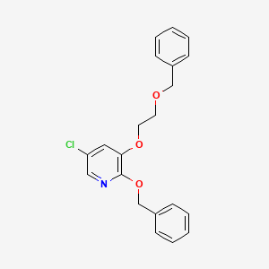 2-(Benzyloxy)-3-[2-(benzyloxy)ethoxy]-5-chloropyridine