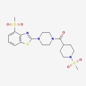 (4-(4-(Methylsulfonyl)benzo[d]thiazol-2-yl)piperazin-1-yl)(1-(methylsulfonyl)piperidin-4-yl)methanone