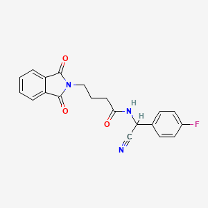 molecular formula C20H16FN3O3 B2456305 N-[cyano-(4-fluorophenyl)methyl]-4-(1,3-dioxoisoindol-2-yl)butanamide CAS No. 924075-54-7