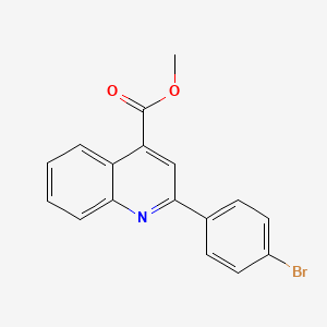 molecular formula C17H12BrNO2 B2456309 Methyl 2-(4-bromophenyl)quinoline-4-carboxylate CAS No. 350997-62-5