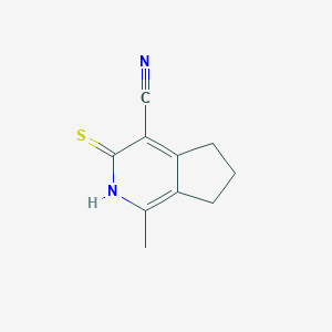 1-Methyl-3-thioxo-3,5,6,7-tetrahydro-2H-cyclopenta[c]pyridine-4-carbonitrile