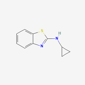 molecular formula C10H10N2S B2456312 N-cyclopropyl-1,3-benzothiazol-2-amine CAS No. 885461-30-3