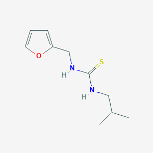 molecular formula C10H16N2OS B2456333 1-(Furan-2-ylmethyl)-3-(2-methylpropyl)thiourea CAS No. 518995-52-3