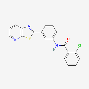 2-Chloro-N-(3-{[1,3]thiazolo[5,4-B]pyridin-2-YL}phenyl)benzamide