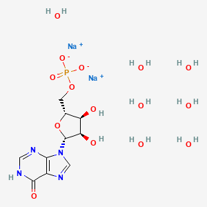 molecular formula C10H25N4Na2O15P B2456346 Sodium 5'-Inosinate hydrate(2:1:7) CAS No. 849725-39-9