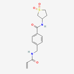 N-(1,1-Dioxothiolan-3-yl)-4-[(prop-2-enoylamino)methyl]benzamide