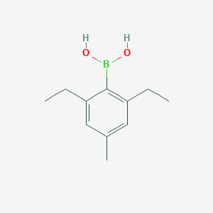 molecular formula C11H17BO2 B2456367 (2,6-Diethyl-4-methylphenyl)boronic acid CAS No. 953075-90-6