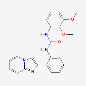 molecular formula C22H20N4O3 B2456390 1-(2,3-Dimethoxyphenyl)-3-(2-(imidazo[1,2-a]pyridin-2-yl)phenyl)urea CAS No. 1798546-58-3