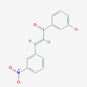 (2E)-1-(3-bromophenyl)-3-(3-nitrophenyl)prop-2-en-1-one