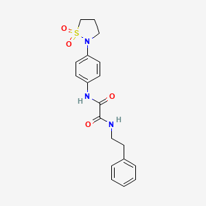 N1-(4-(1,1-dioxidoisothiazolidin-2-yl)phenyl)-N2-phenethyloxalamide