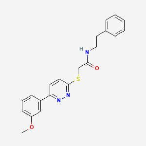2-((6-(3-methoxyphenyl)pyridazin-3-yl)thio)-N-phenethylacetamide