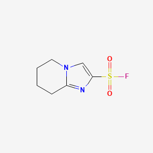 molecular formula C7H9FN2O2S B2456415 5,6,7,8-Tetrahydroimidazo[1,2-a]pyridine-2-sulfonyl fluoride CAS No. 2137721-25-4