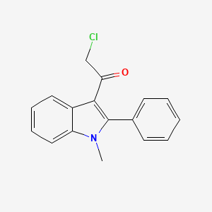 molecular formula C17H14ClNO B2456419 2-Chloro-1-(1-methyl-2-phenyl-1H-indol-3-yl)-ethanone CAS No. 721892-15-5