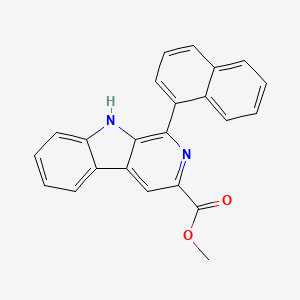 molecular formula C23H16N2O2 B2456428 methyl 1-(naphthalen-1-yl)-9H-beta-carboline-3-carboxylate CAS No. 376375-19-8