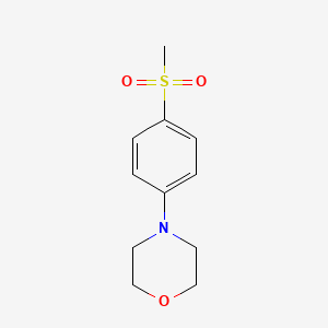 molecular formula C11H15NO3S B2456434 4-(4-Methanesulfonyl-phenyl)-morpholine CAS No. 10338-65-5