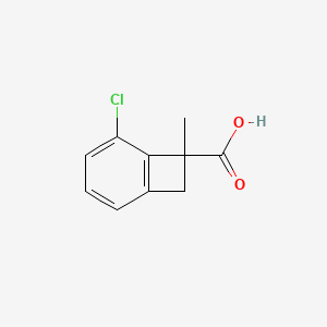 5-Chloro-7-methylbicyclo[4.2.0]octa-1(6),2,4-triene-7-carboxylic acid