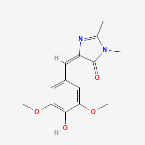 (5E)-5-[(4-hydroxy-3,5-dimethoxyphenyl)methylidene]-2,3-dimethylimidazol-4-one