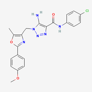 5-amino-N-(4-chlorophenyl)-1-{[2-(4-methoxyphenyl)-5-methyl-1,3-oxazol-4-yl]methyl}-1H-1,2,3-triazole-4-carboxamide
