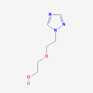 molecular formula C6H11N3O2 B2456494 2-[2-(1H-1,2,4-triazol-1-yl)ethoxy]ethan-1-ol CAS No. 1248039-33-9