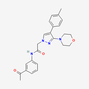 N-(3-acetylphenyl)-2-(3-morpholino-4-(p-tolyl)-1H-pyrazol-1-yl)acetamide