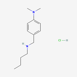 molecular formula C13H23ClN2 B2456499 4-[(Butylamino)methyl]-N,N-dimethylaniline hydrochloride CAS No. 1052513-69-5