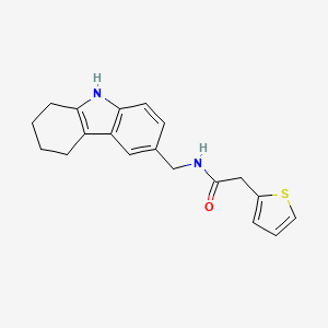 molecular formula C19H20N2OS B2456513 N-(6,7,8,9-四氢-5H-咔唑-3-基甲基)-2-噻吩-2-基乙酰胺 CAS No. 852138-59-1