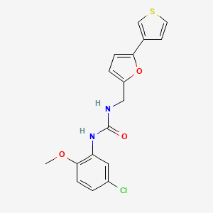 1-(5-Chloro-2-methoxyphenyl)-3-((5-(thiophen-3-yl)furan-2-yl)methyl)urea