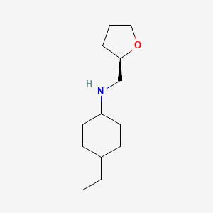 4-ethyl-N-[[(2R)-oxolan-2-yl]methyl]cyclohexan-1-amine
