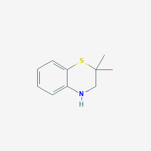 molecular formula C10H13NS B2456540 2,2-dimethyl-3,4-dihydro-2H-1,4-benzothiazine CAS No. 93301-19-0