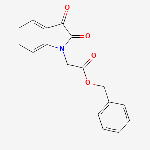 molecular formula C17H13NO4 B2456544 benzyl 2-(2,3-dioxo-2,3-dihydro-1H-indol-1-yl)acetate CAS No. 842957-60-2