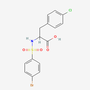 2-[(4-bromophenyl)sulfonylamino]-3-(4-chlorophenyl)propanoic Acid