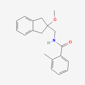 N-((2-methoxy-2,3-dihydro-1H-inden-2-yl)methyl)-2-methylbenzamide