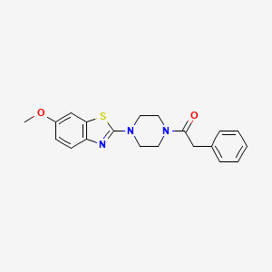 6-Methoxy-2-[4-(phenylacetyl)piperazin-1-yl]-1,3-benzothiazole