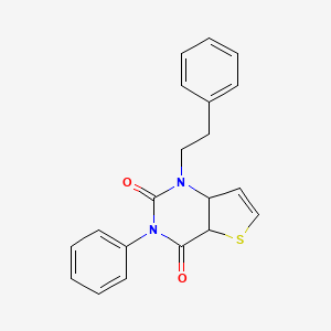 3-phenyl-1-(2-phenylethyl)-1H,2H,3H,4H-thieno[3,2-d]pyrimidine-2,4-dione