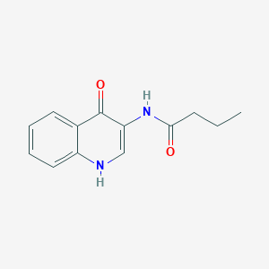 molecular formula C13H14N2O2 B2456576 N-(4-hydroxyquinolin-3-yl)butyramide CAS No. 1421771-74-5