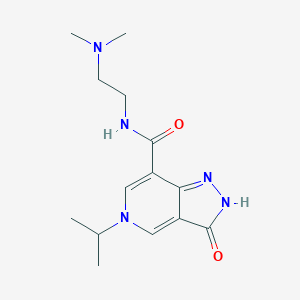 N-(2-(dimethylamino)ethyl)-5-isopropyl-3-oxo-3,5-dihydro-2H-pyrazolo[4,3-c]pyridine-7-carboxamide