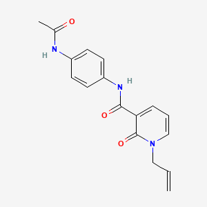 N-[4-(acetylamino)phenyl]-1-allyl-2-oxo-1,2-dihydro-3-pyridinecarboxamide