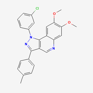 1-(3-chlorophenyl)-7,8-dimethoxy-3-(p-tolyl)-1H-pyrazolo[4,3-c]quinoline