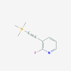 molecular formula C10H12FNSi B2456598 2-Fluoro-3-((trimethylsilyl)ethynyl)pyridine CAS No. 207602-10-6