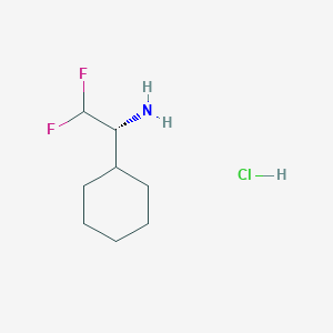 (1R)-1-Cyclohexyl-2,2-difluoroethanamine;hydrochloride