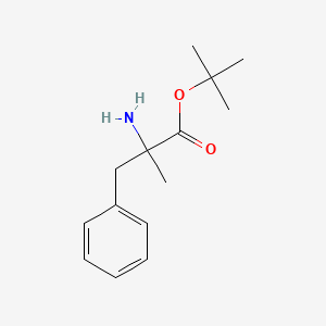 molecular formula C14H21NO2 B2456615 Tert-butyl 2-amino-2-methyl-3-phenylpropanoate CAS No. 1242577-19-0