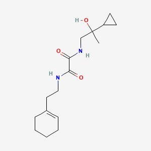 molecular formula C16H26N2O3 B2456618 N1-(2-(cyclohex-1-en-1-yl)ethyl)-N2-(2-cyclopropyl-2-hydroxypropyl)oxalamide CAS No. 1286710-78-8
