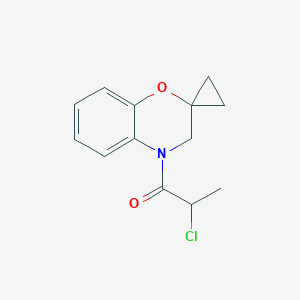 2-Chloro-1-spiro[3H-1,4-benzoxazine-2,1'-cyclopropane]-4-ylpropan-1-one