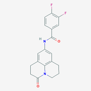 molecular formula C19H16F2N2O2 B2456623 3,4-Difluoro-N-(2-oxo-1-azatricyclo[7.3.1.05,13]trideca-5,7,9(13)-trien-7-yl)benzamide CAS No. 898411-84-2