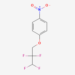 molecular formula C9H7F4NO3 B2456626 1-Nitro-4-(2,2,3,3-tetrafluoropropoxy)benzene CAS No. 109230-72-0